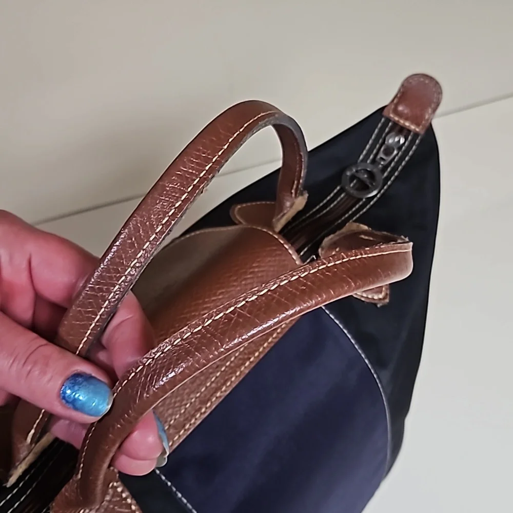 Longchamp Purple and Black Tote Bag - Picture 10 of 17